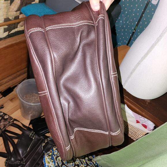 SOPHIA CAPERELLI EUC XL LEATHER SHOULDER BAG - Picture 3 of 9